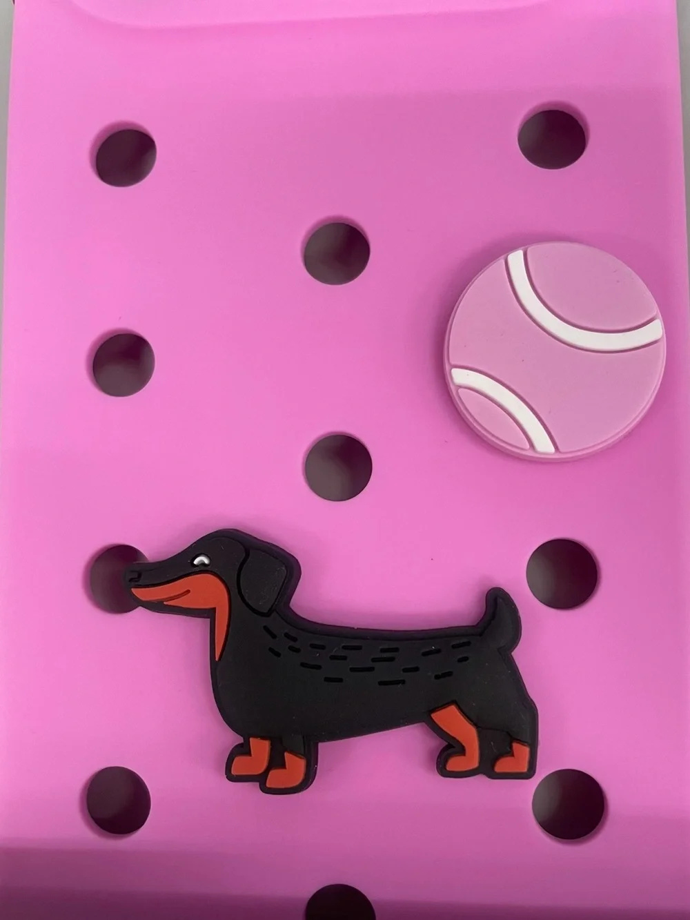 heyday Pink Pop-In Phone Case with Dachshund Charm